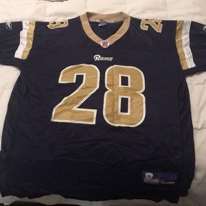 Reebok Marshall Faulk #28 Rams jersey
